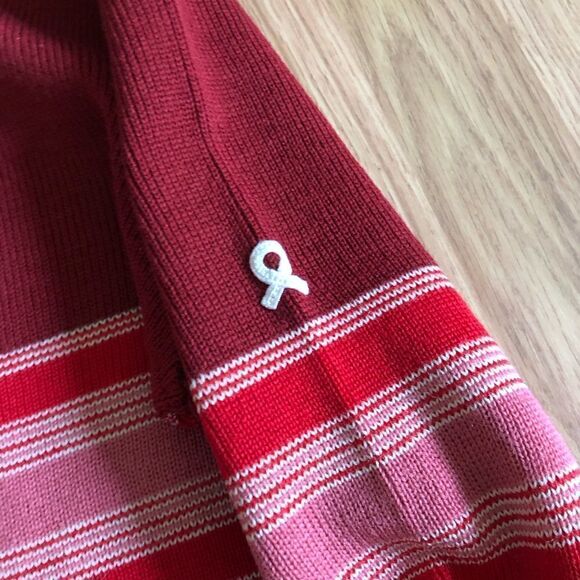 Demetre 100% Wool Striped Crew Neck Knit Sweater Women's Size M Large Multicolor - Picture 8 of 8